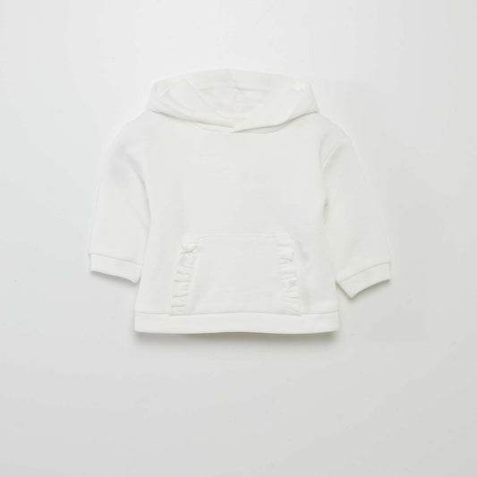 Plain hoodie WHITE