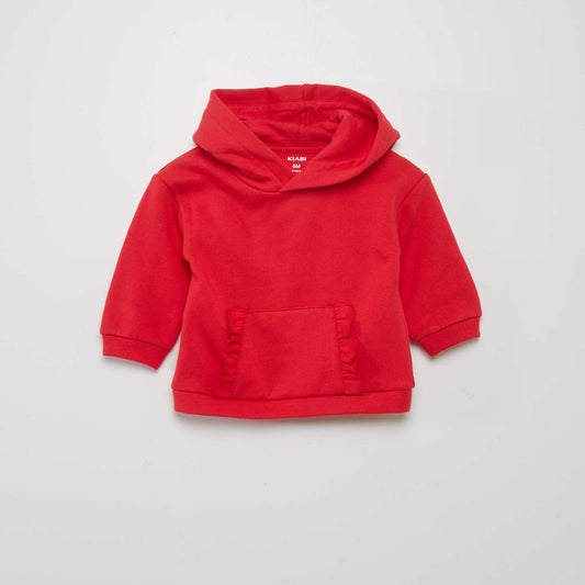 Plain hoodie RED