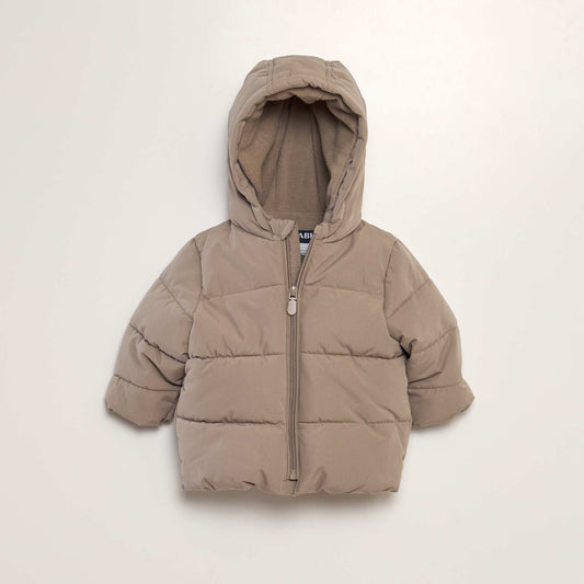 Plain padded jacket BEIGE