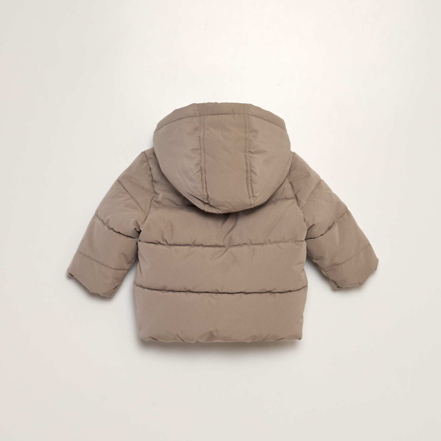 Plain padded jacket BEIGE