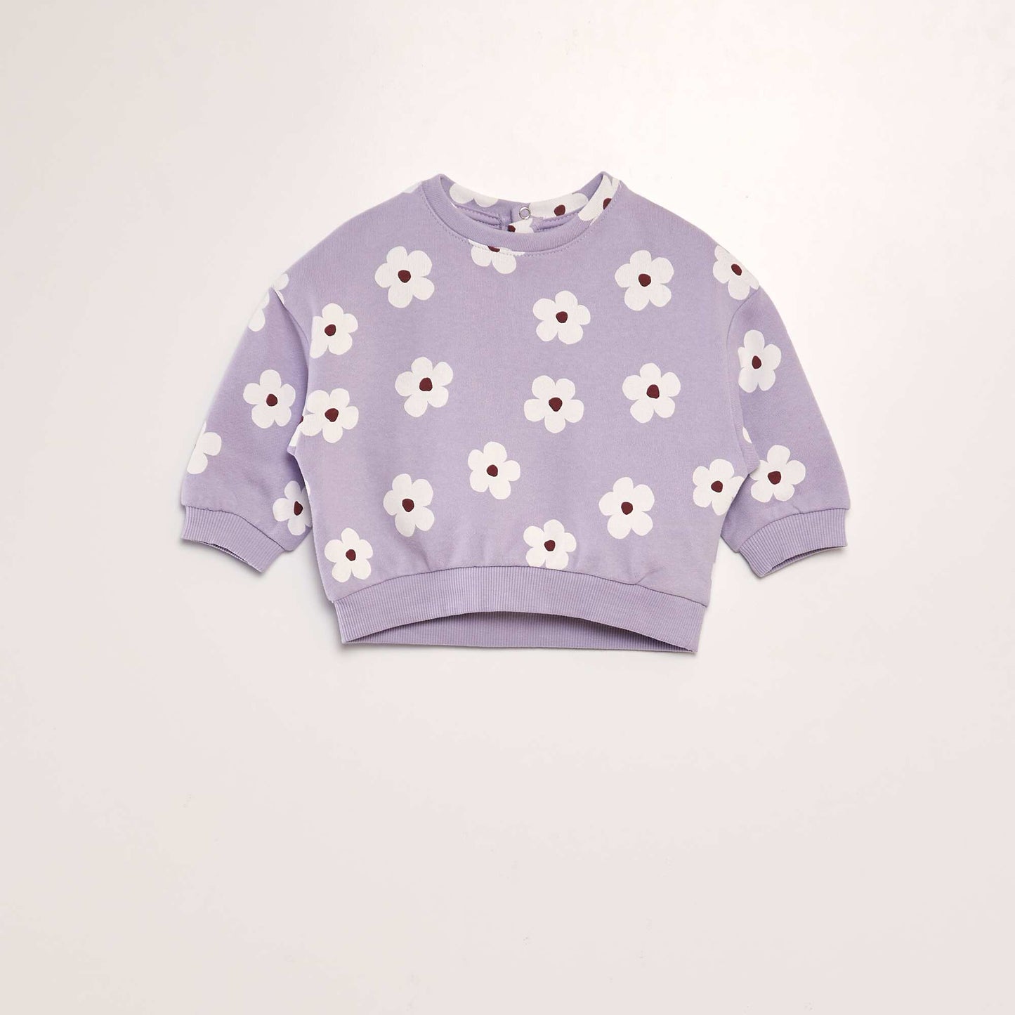 Patterned sweatshirt PURPLE