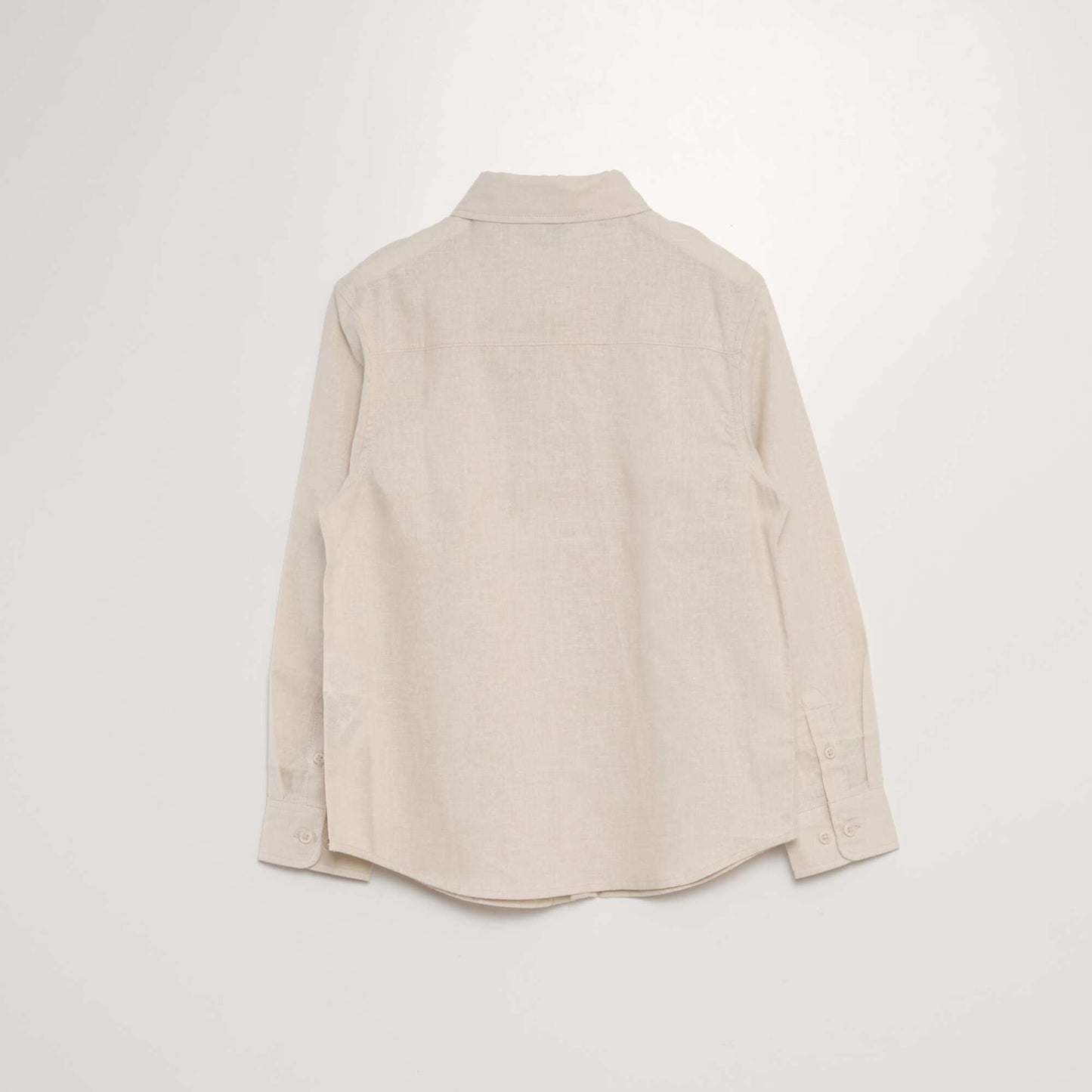 Hemp blend shirt BEIGE