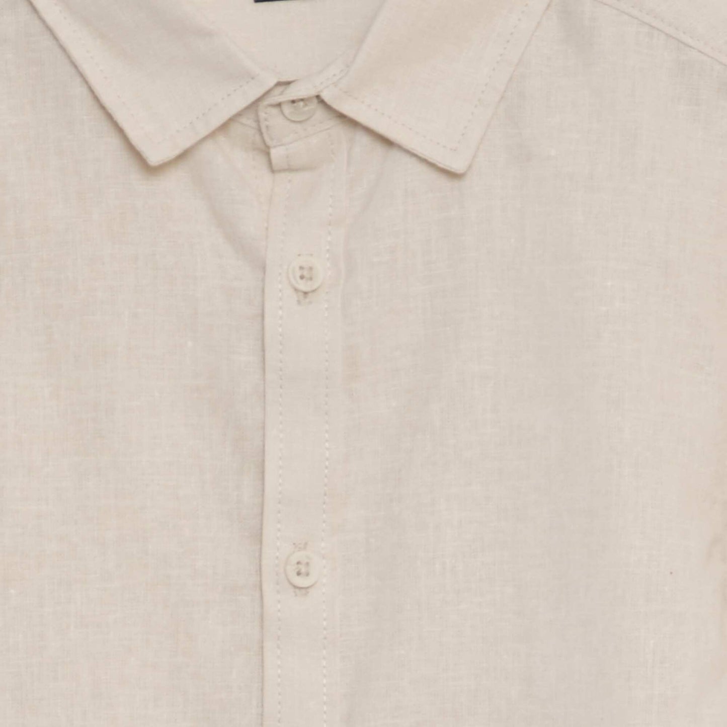 Hemp blend shirt BEIGE