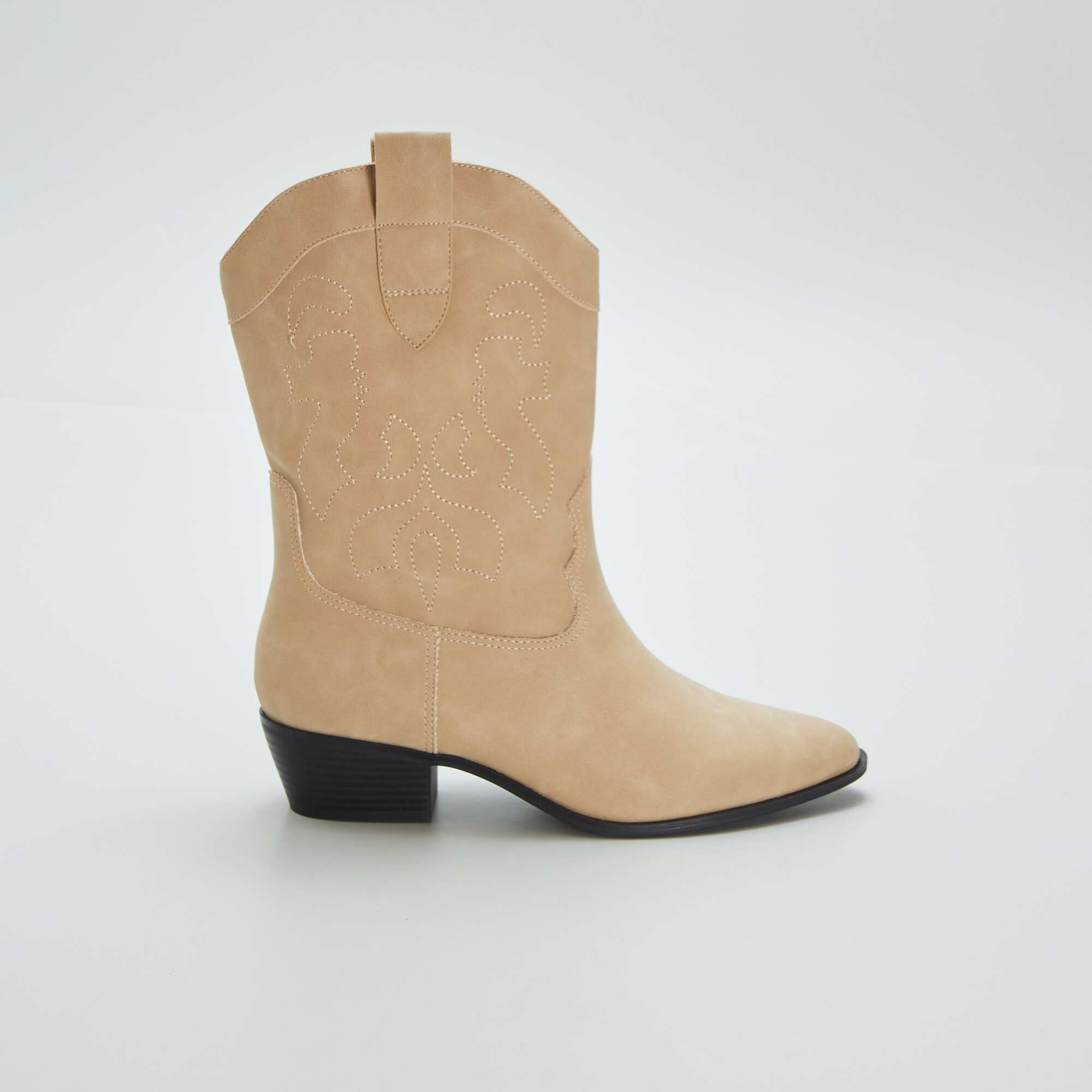 Kiabi Cowboy style boots BEIGE Saudi Arabia Kiabi KSA