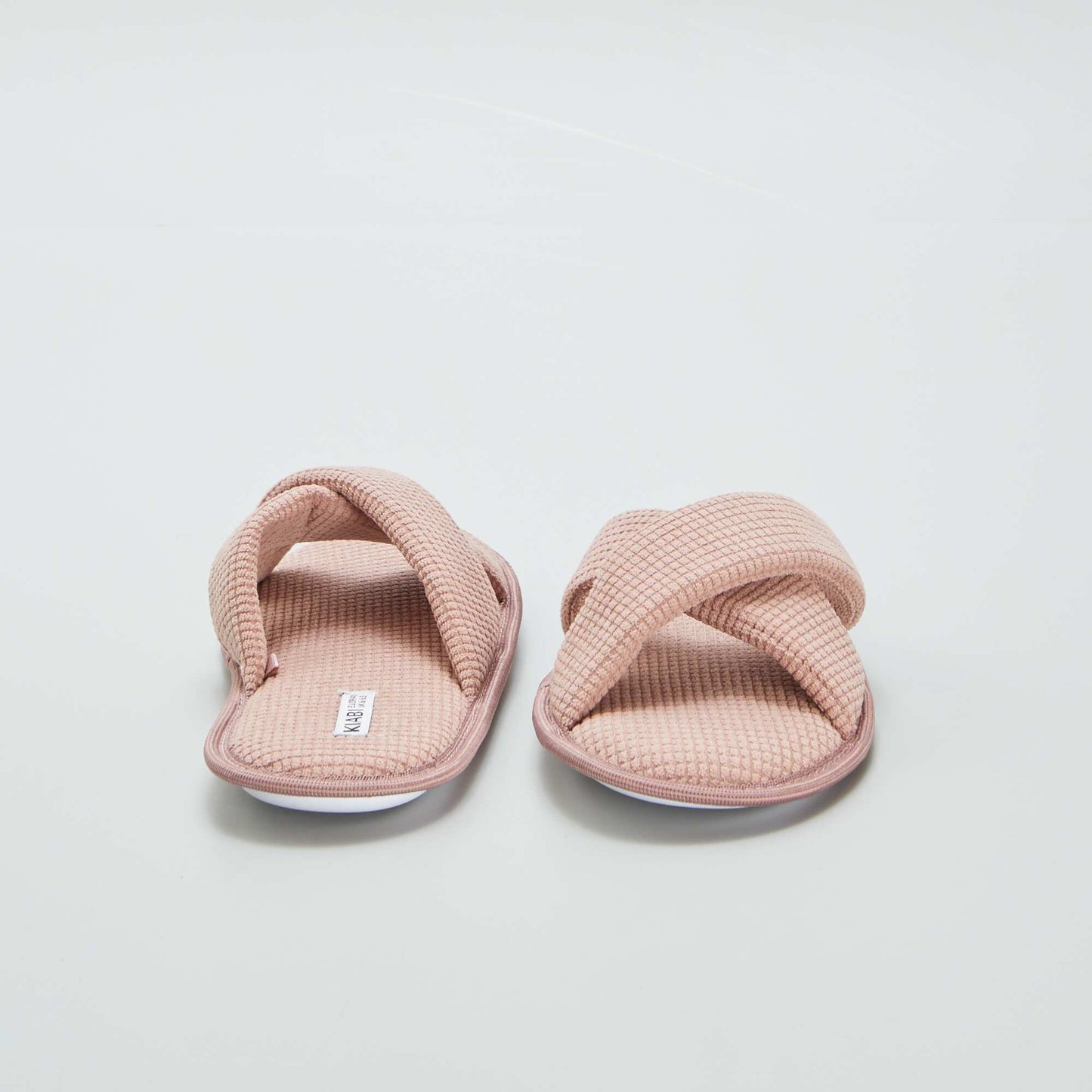 Cotton gauze mule slippers PINK