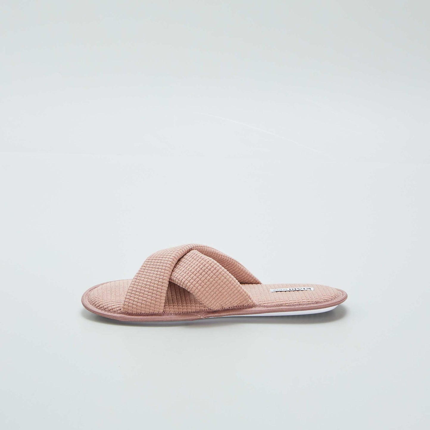 Cotton gauze mule slippers PINK