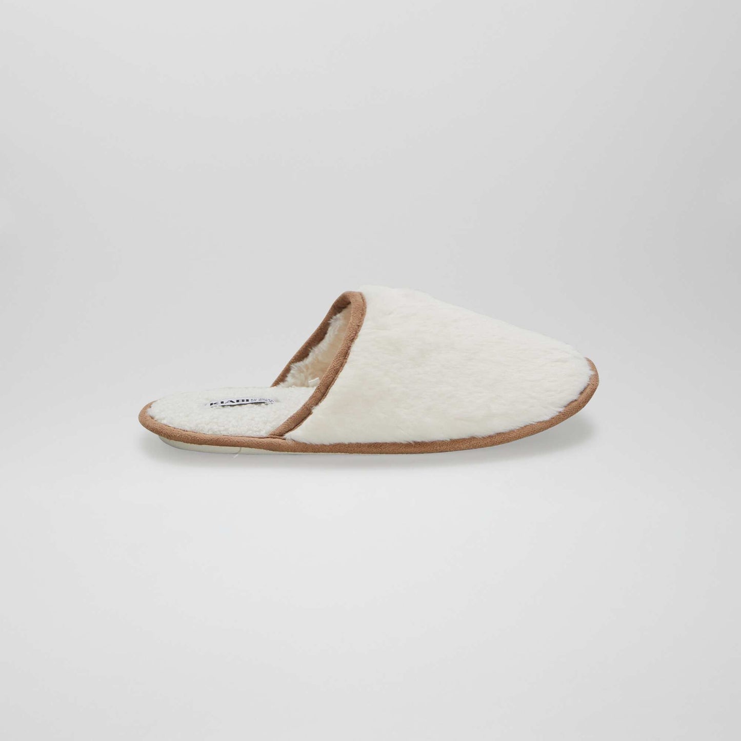 Mule slippers beige