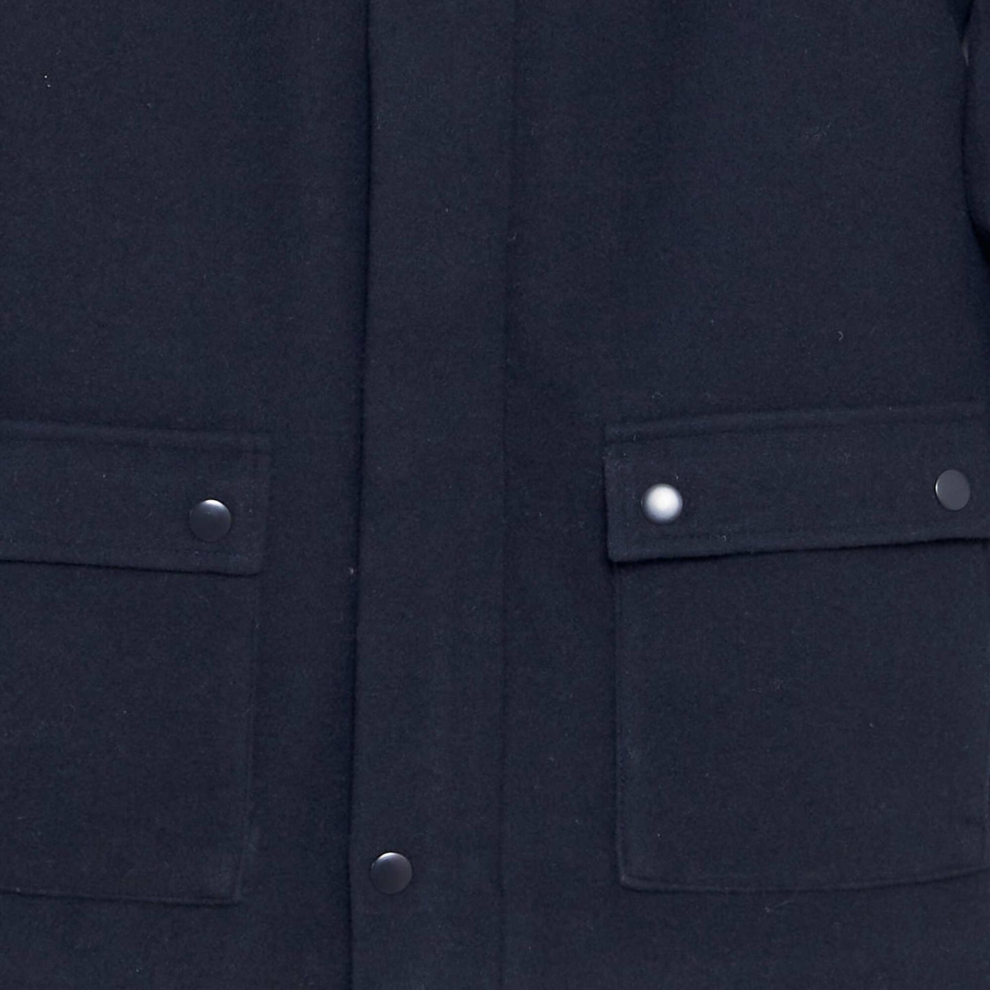 Wool-effect coat BLUE