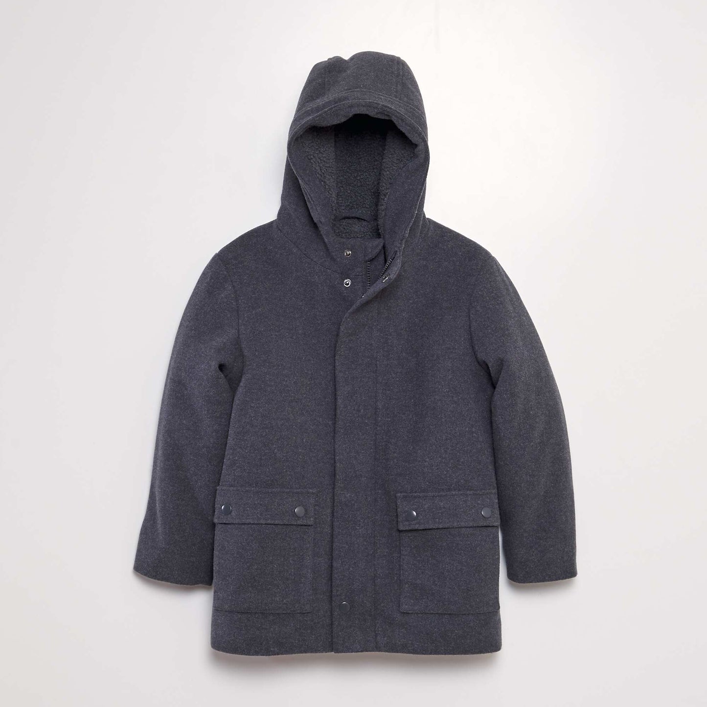 Wool-effect coat GREY