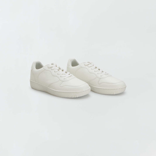 Low-top trainers WHITE