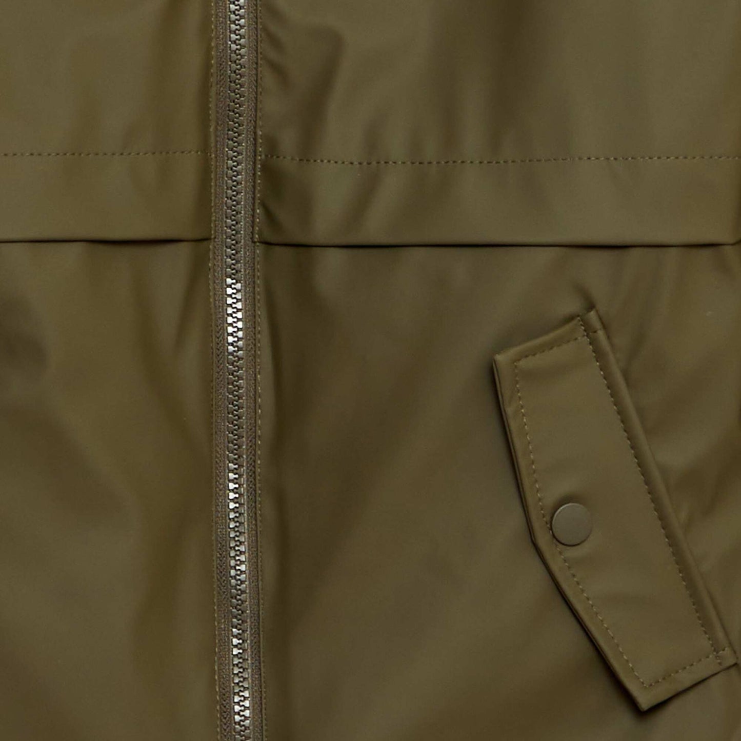 Mid-length parka with sherpa lining KHAKI