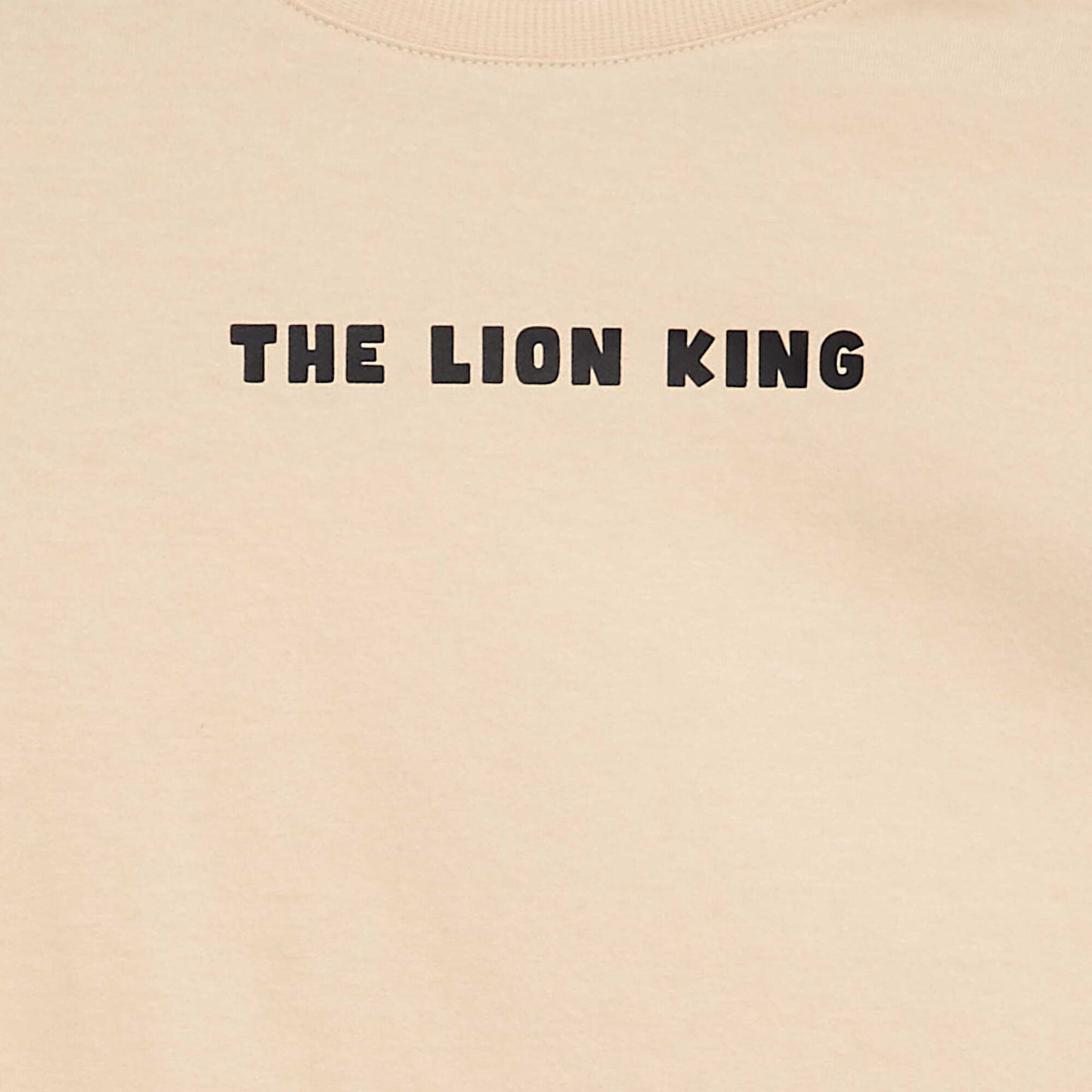 T-shirt with Mufasa print on the back BEIGE