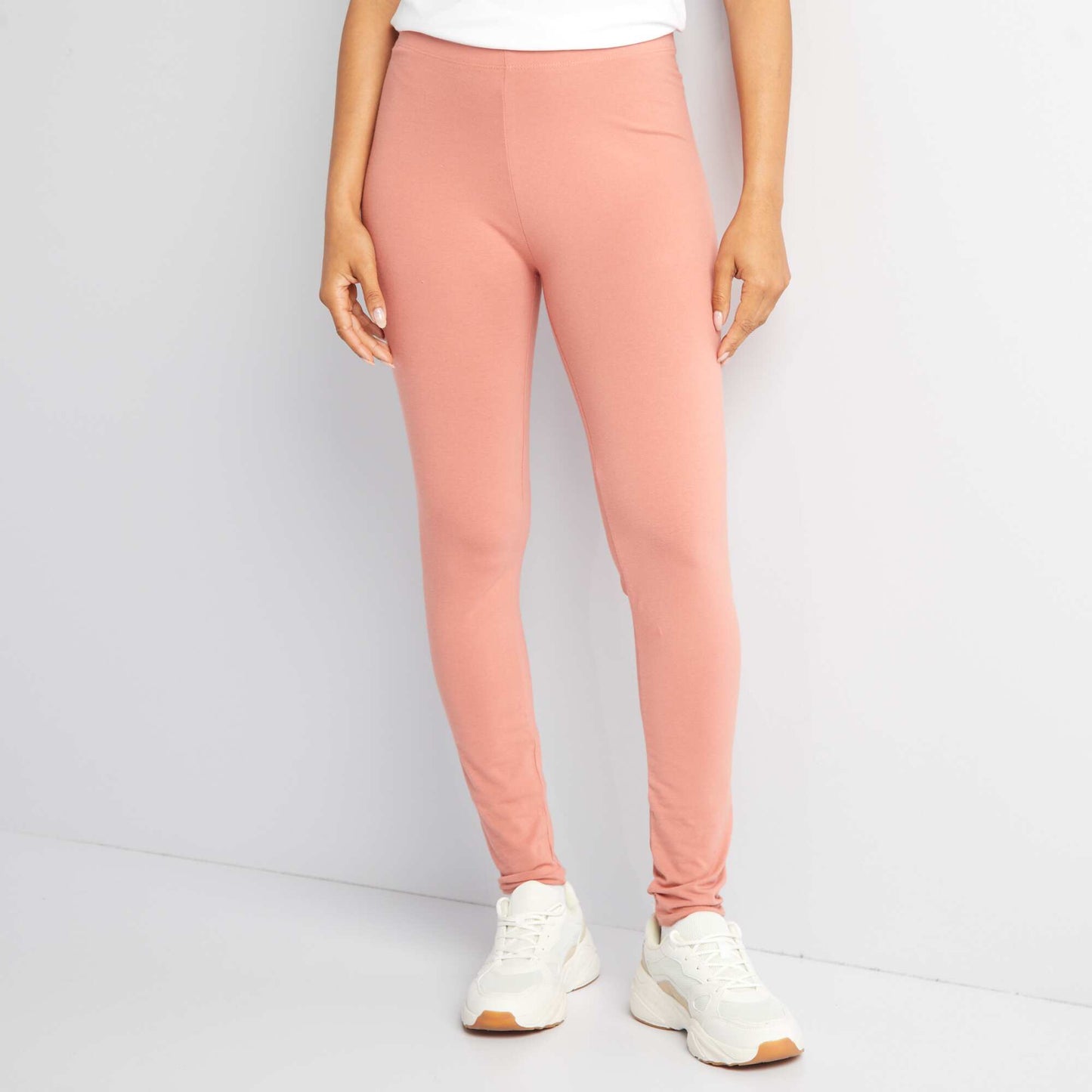 Long basic leggings PINK