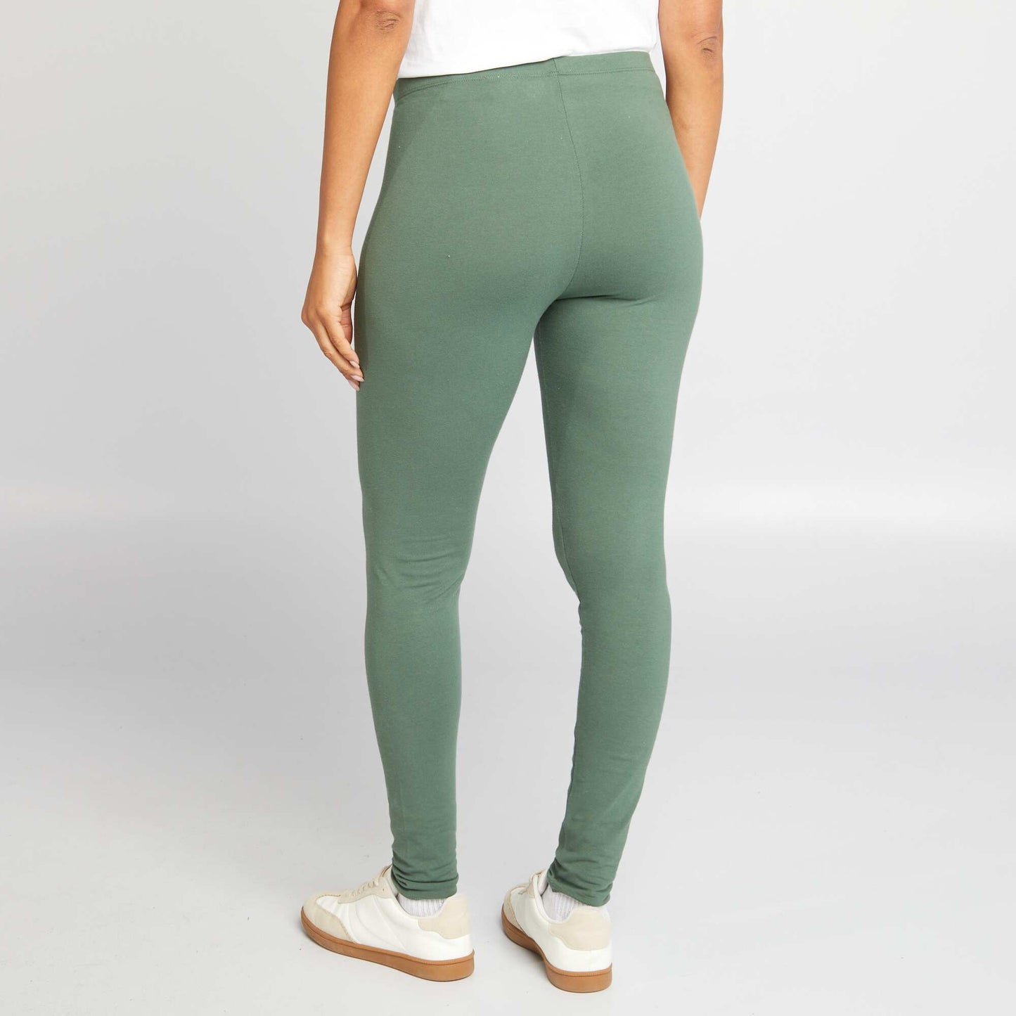 Long basic leggings GREEN