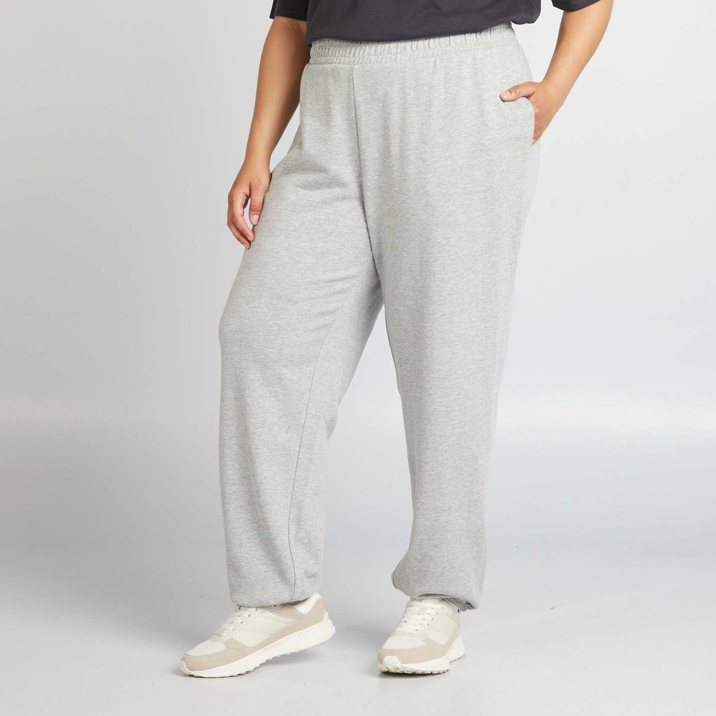 Lightweight sweatshirt fabric joggers GREY