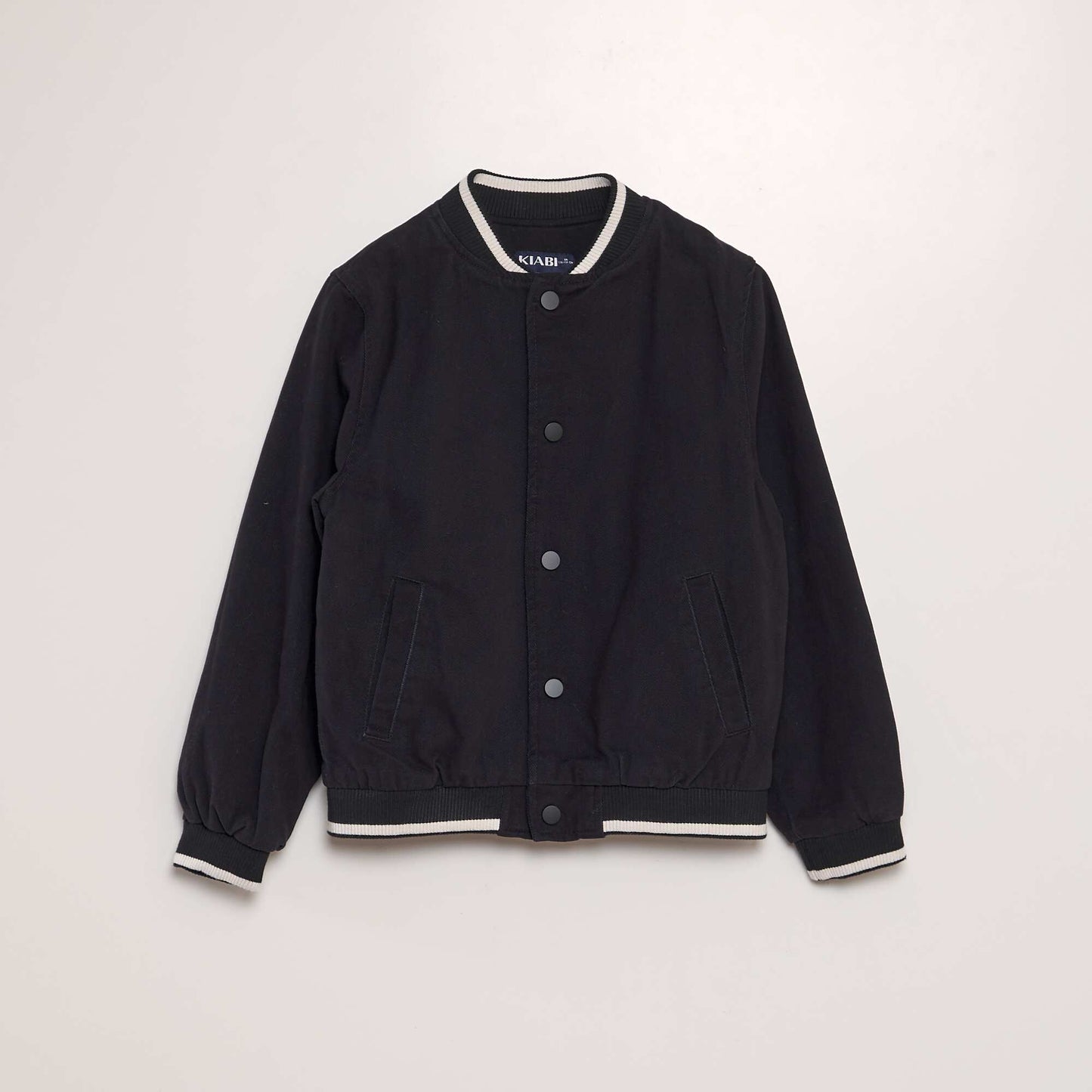 Aviator-style jacket black