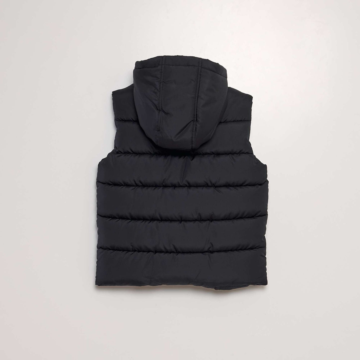 Hooded showerproof bodywarmer black