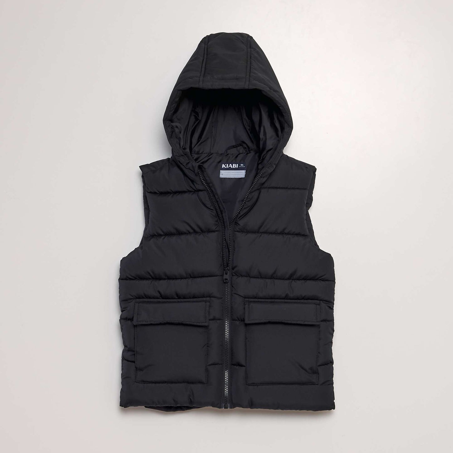 Hooded showerproof bodywarmer black