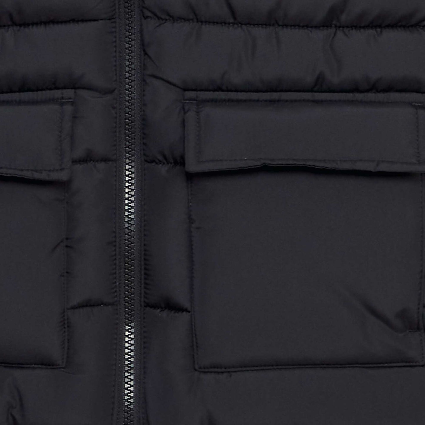 Hooded showerproof bodywarmer black