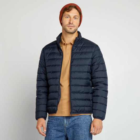 Lightweight quilted padded jacket blue