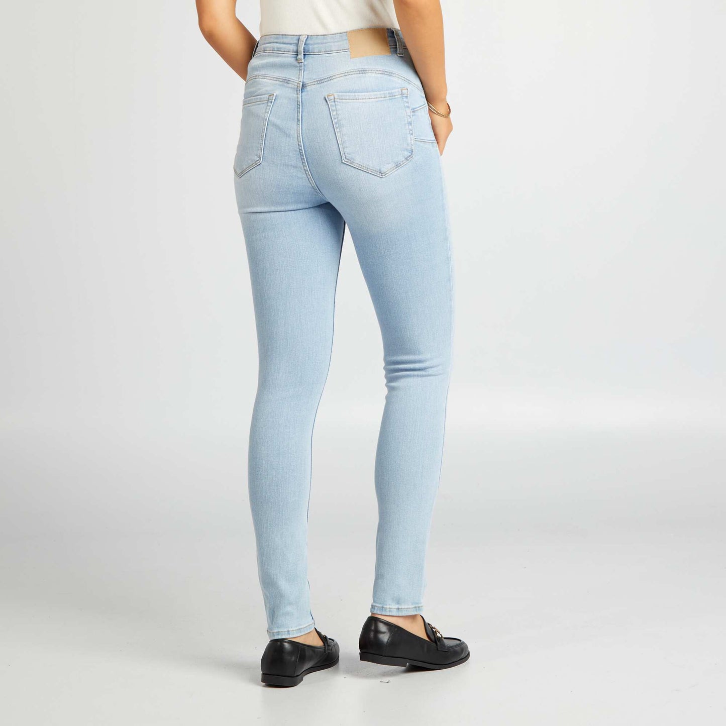 High-waisted skinny jeans - L30 BLUE