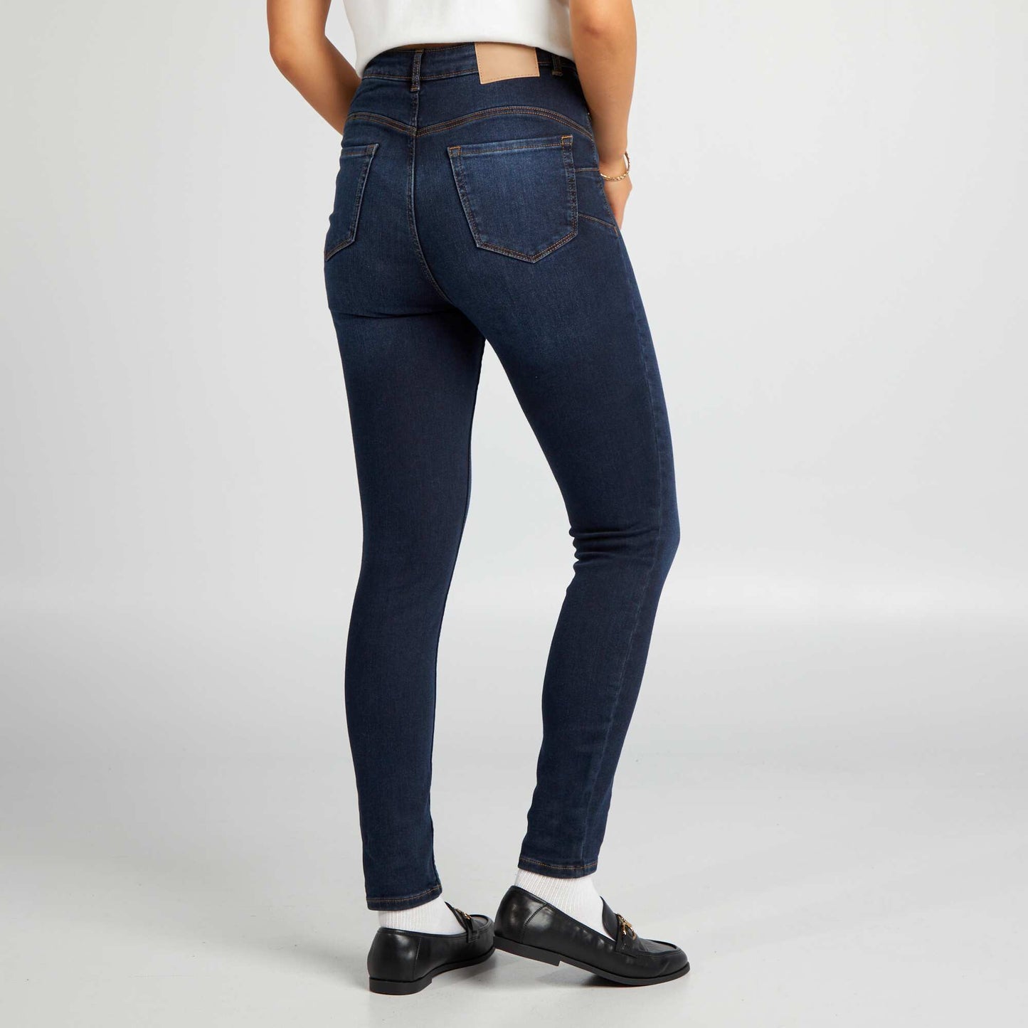 High-waisted skinny jeans - L30 BLUE