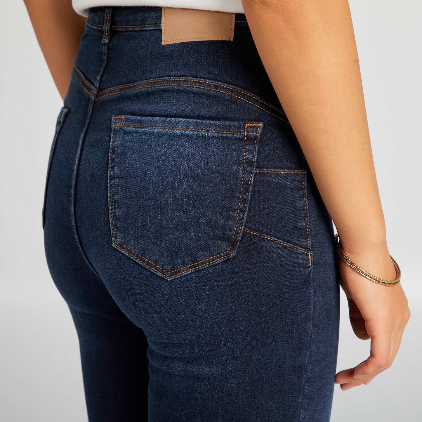 High-waisted skinny jeans - L30 BLUE