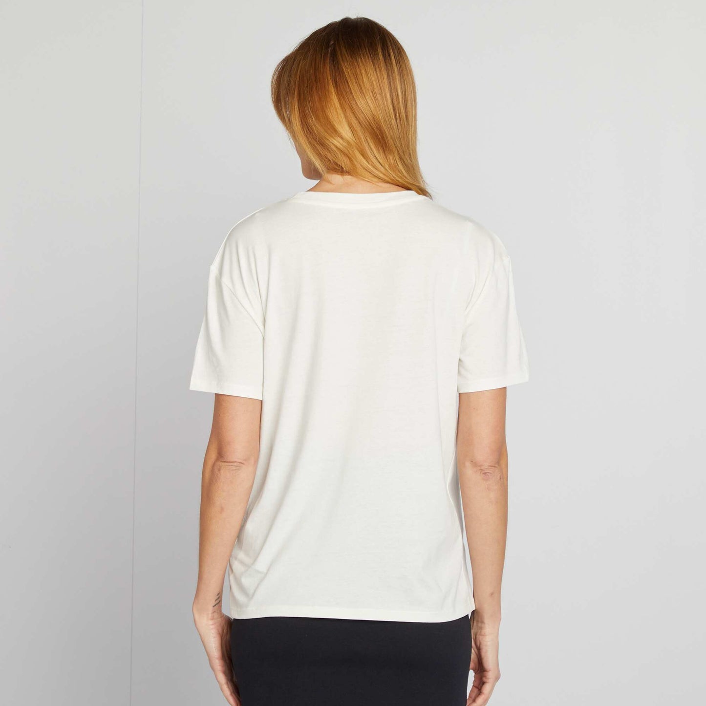 Printed nursing T-shirt WHITE