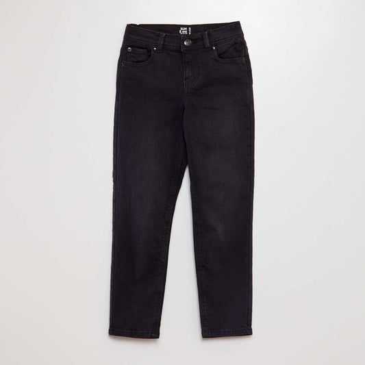 Slim-fit 5-pocket trousers BLACK