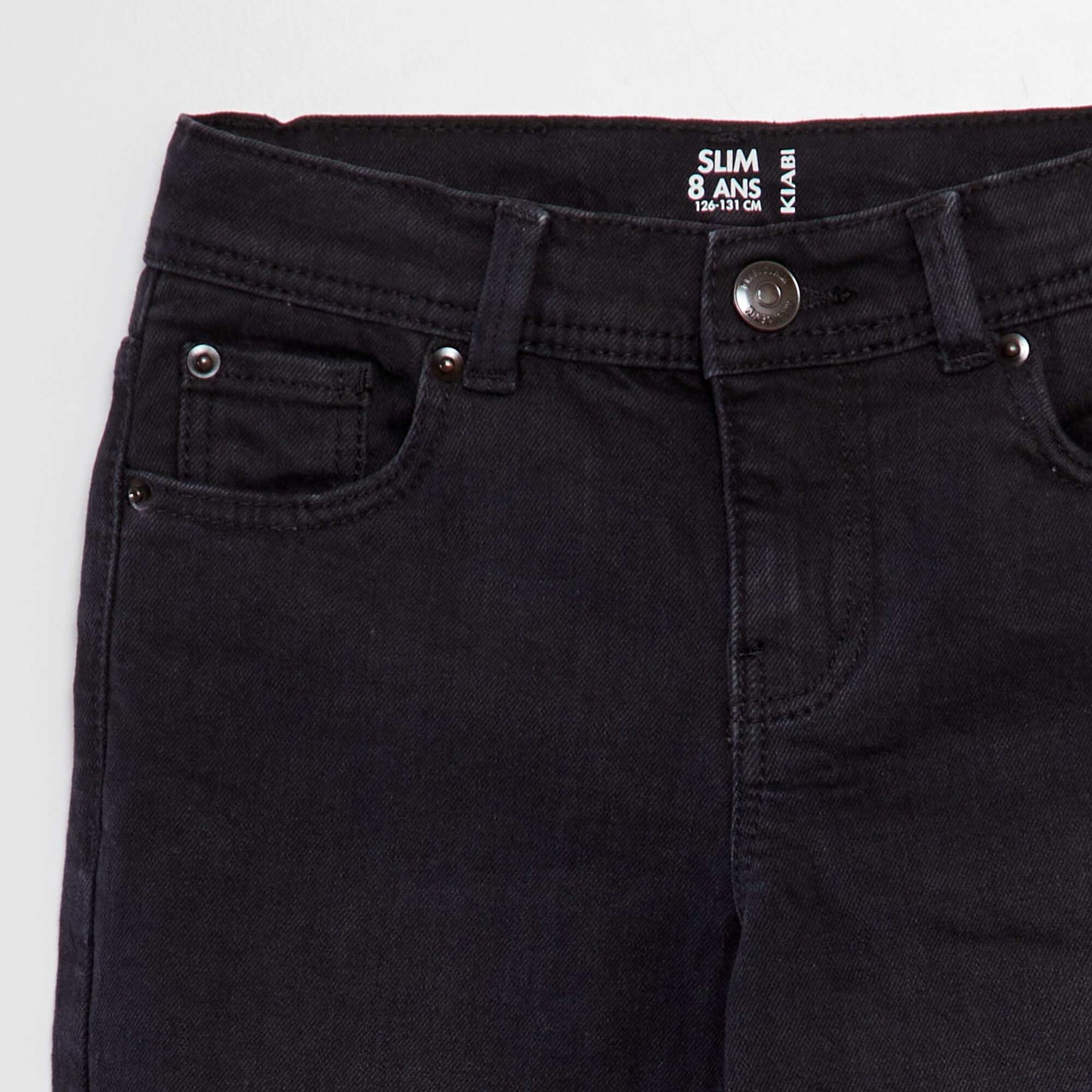 Slim-fit 5-pocket trousers BLACK