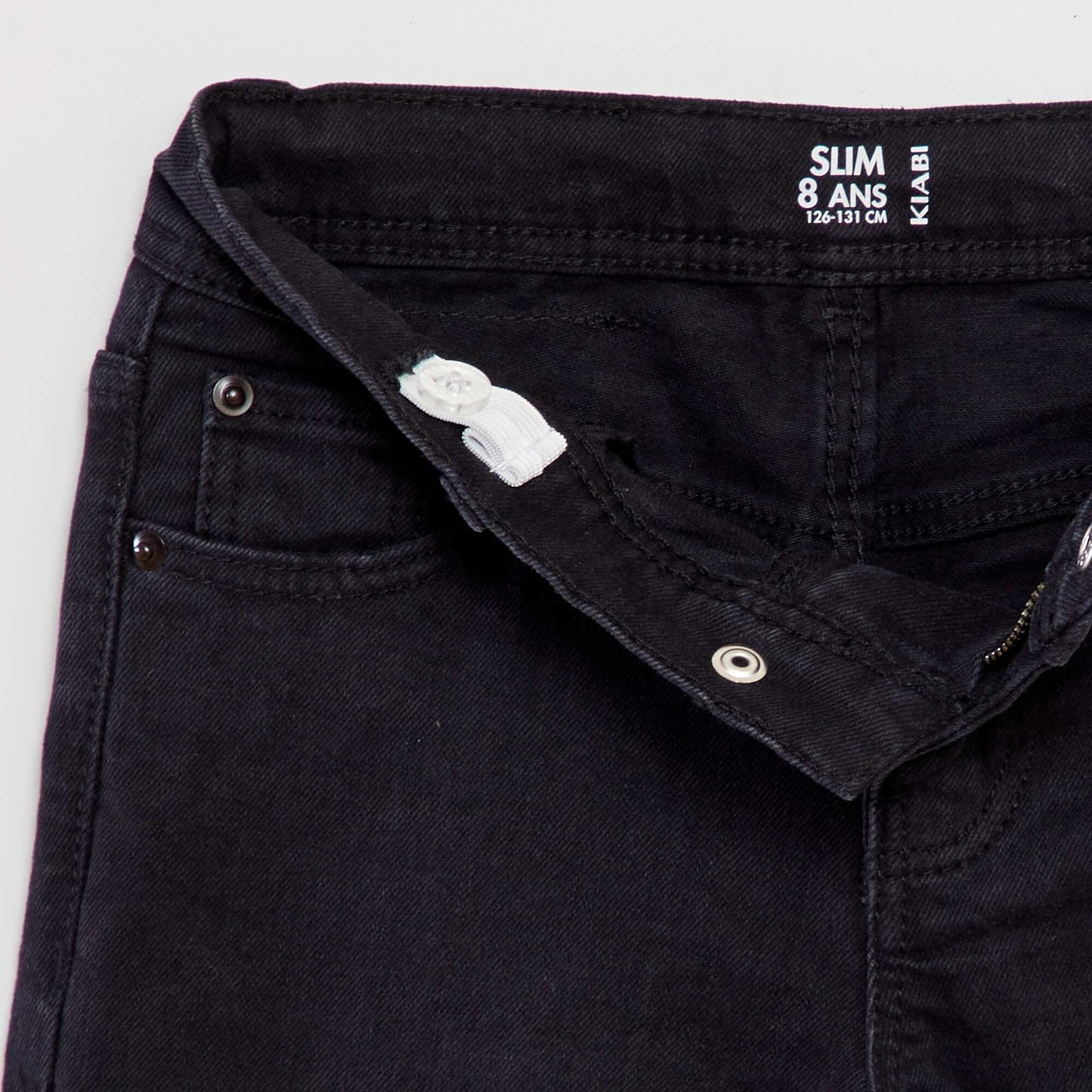 Slim-fit 5-pocket trousers BLACK