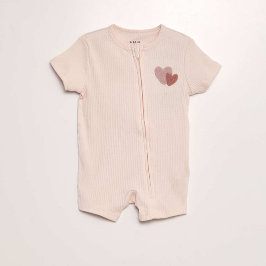 Sleepsuit-style short pyjamas PINK