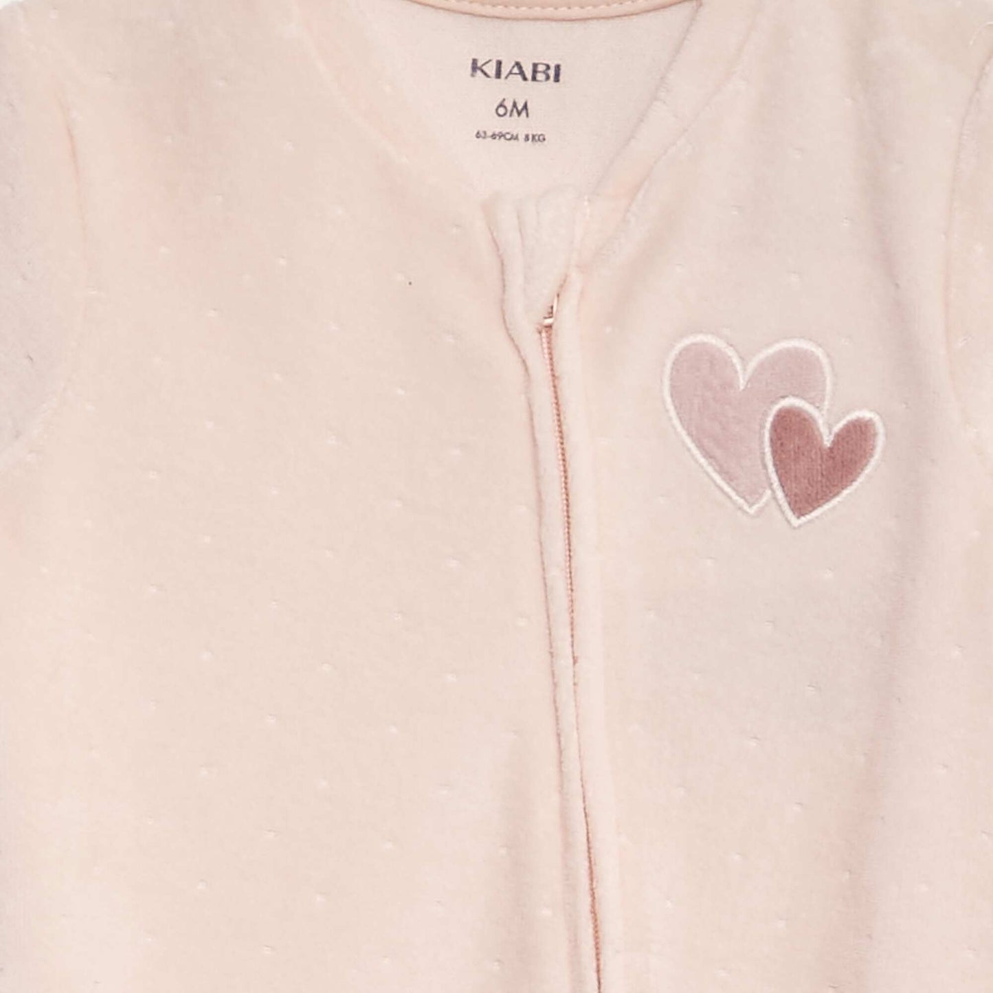 Velour sleepsuit PINK