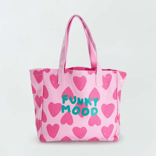 Canvas shopper PINK