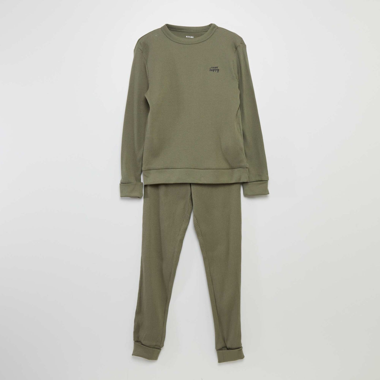 T-shirt + trousers pyjama set -Two-piece set KHAKI