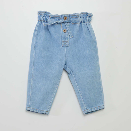 Paperbag jeans BLUE