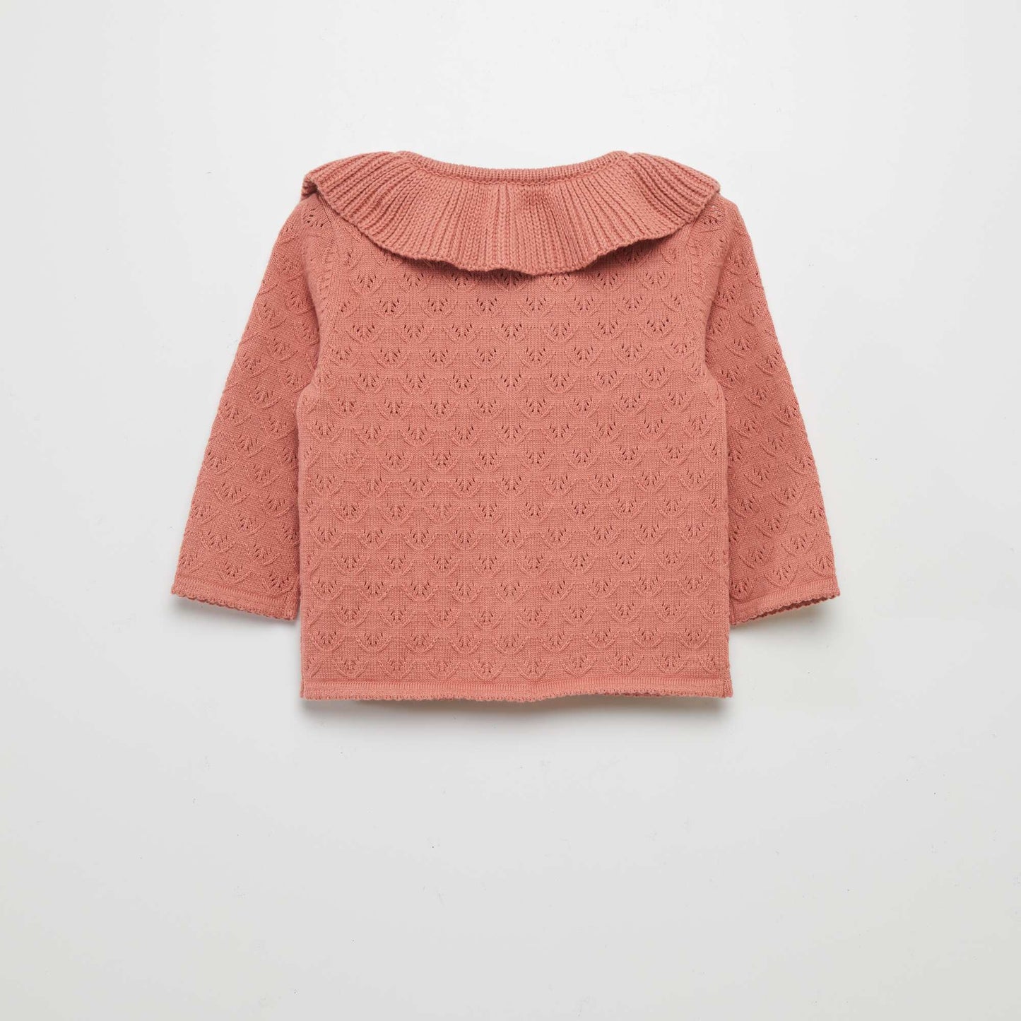 Decorative knit cardigan PINK