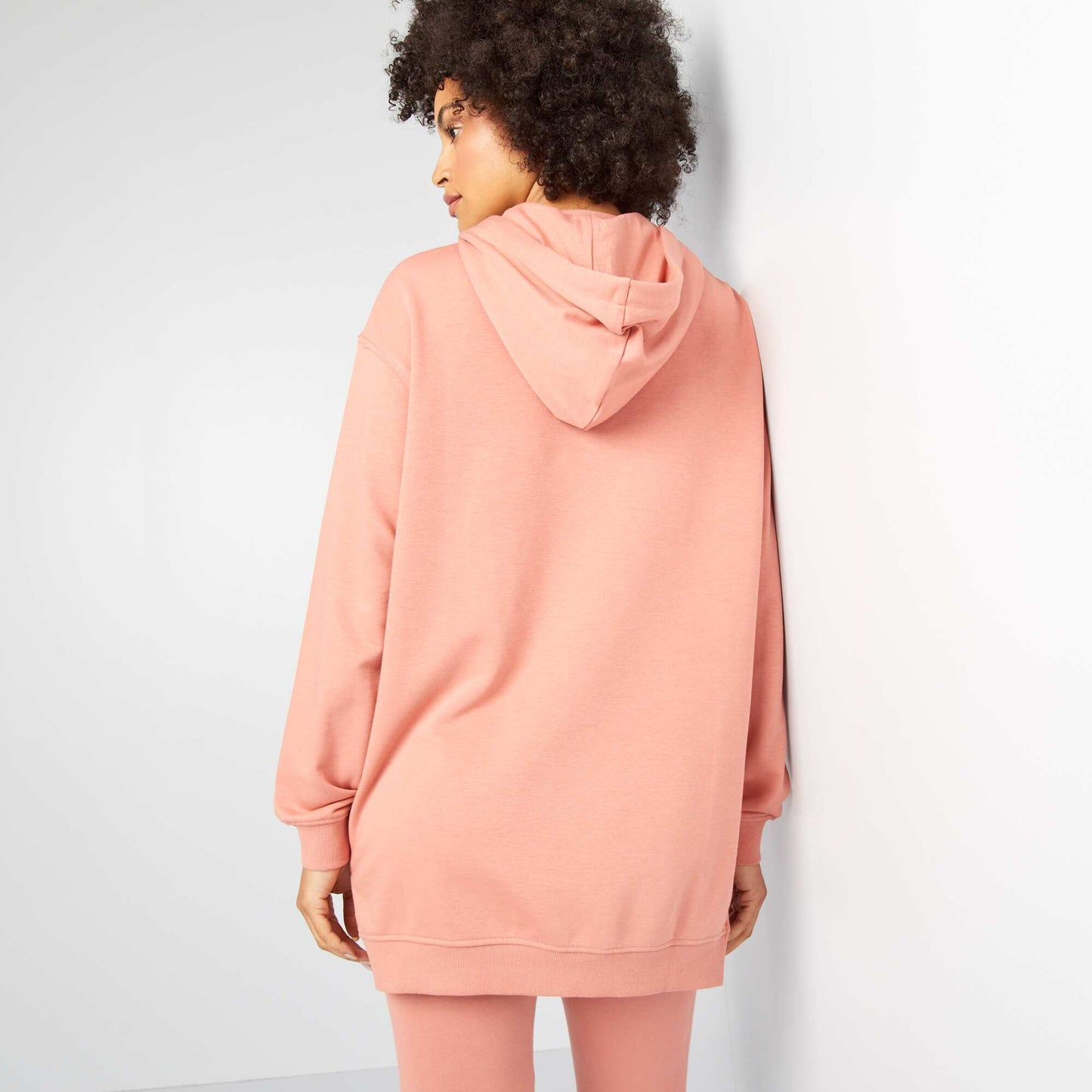 Longline hoodie PINK