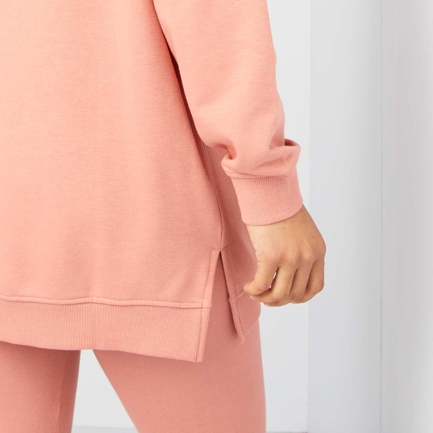 Longline hoodie PINK