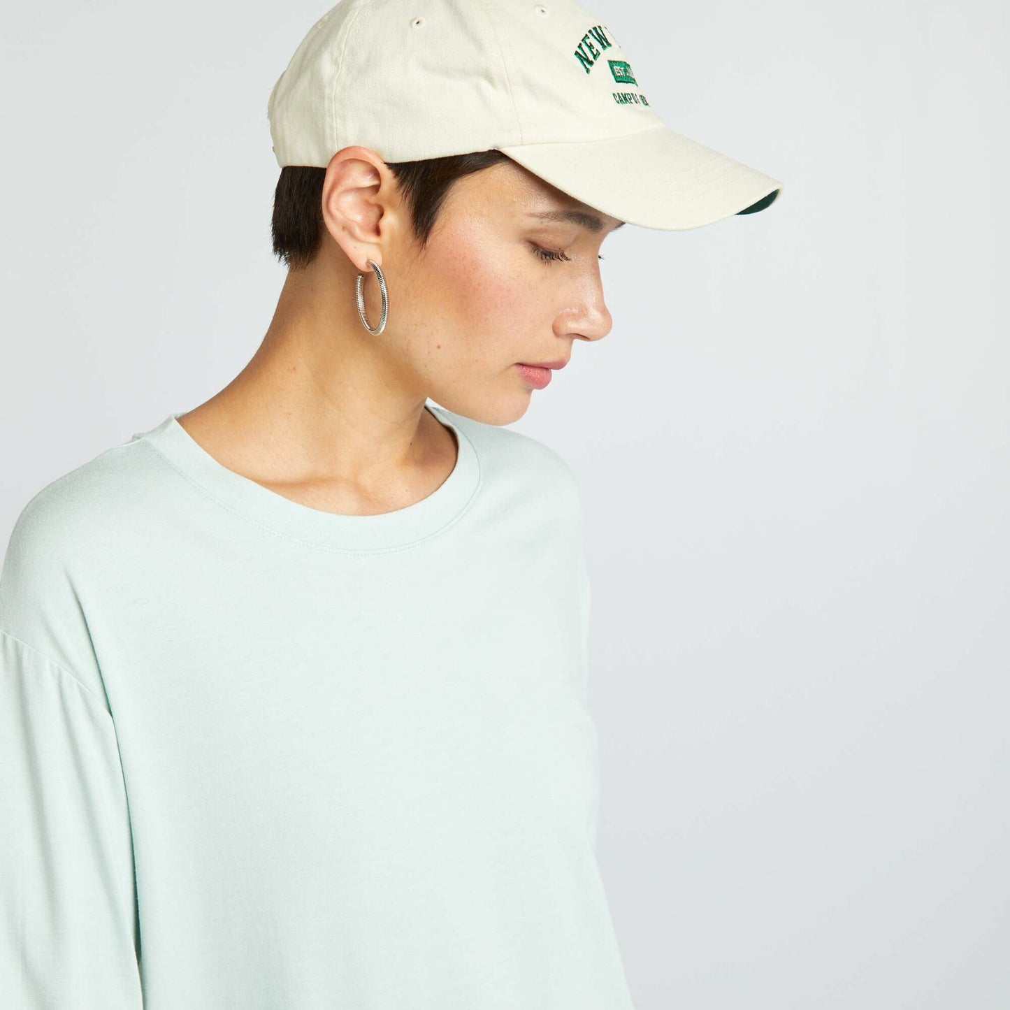 Long flowing T-shirt GREEN