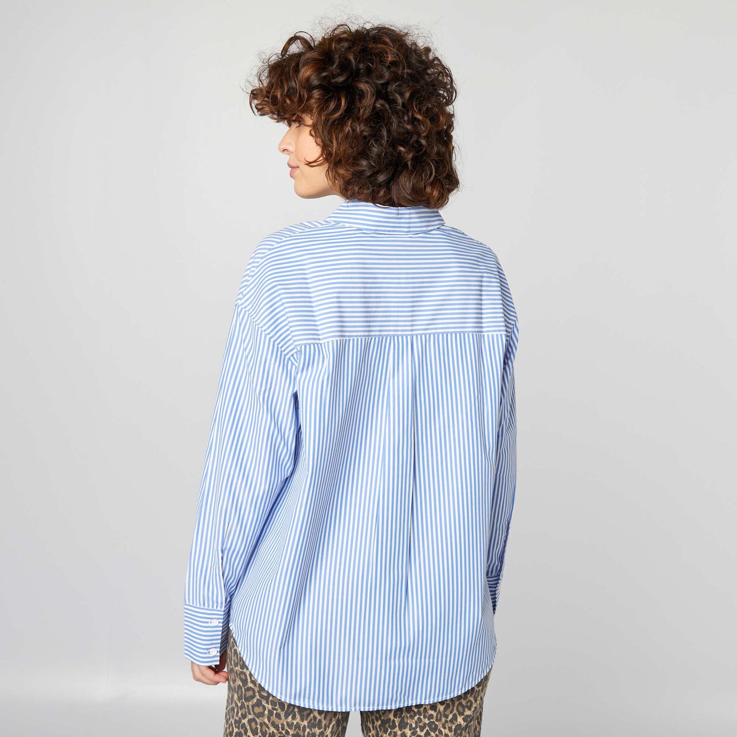 Basic poplin shirt BLUE