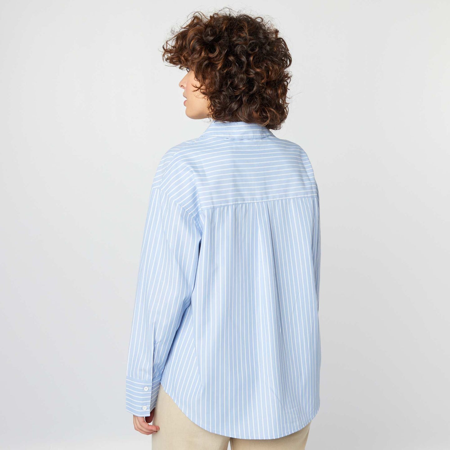 Basic poplin shirt BLUE