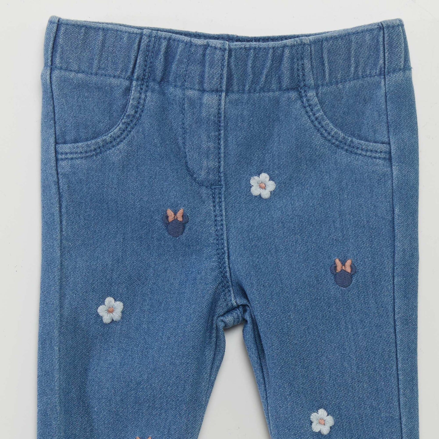 'Minnie' print jeggings BLUE