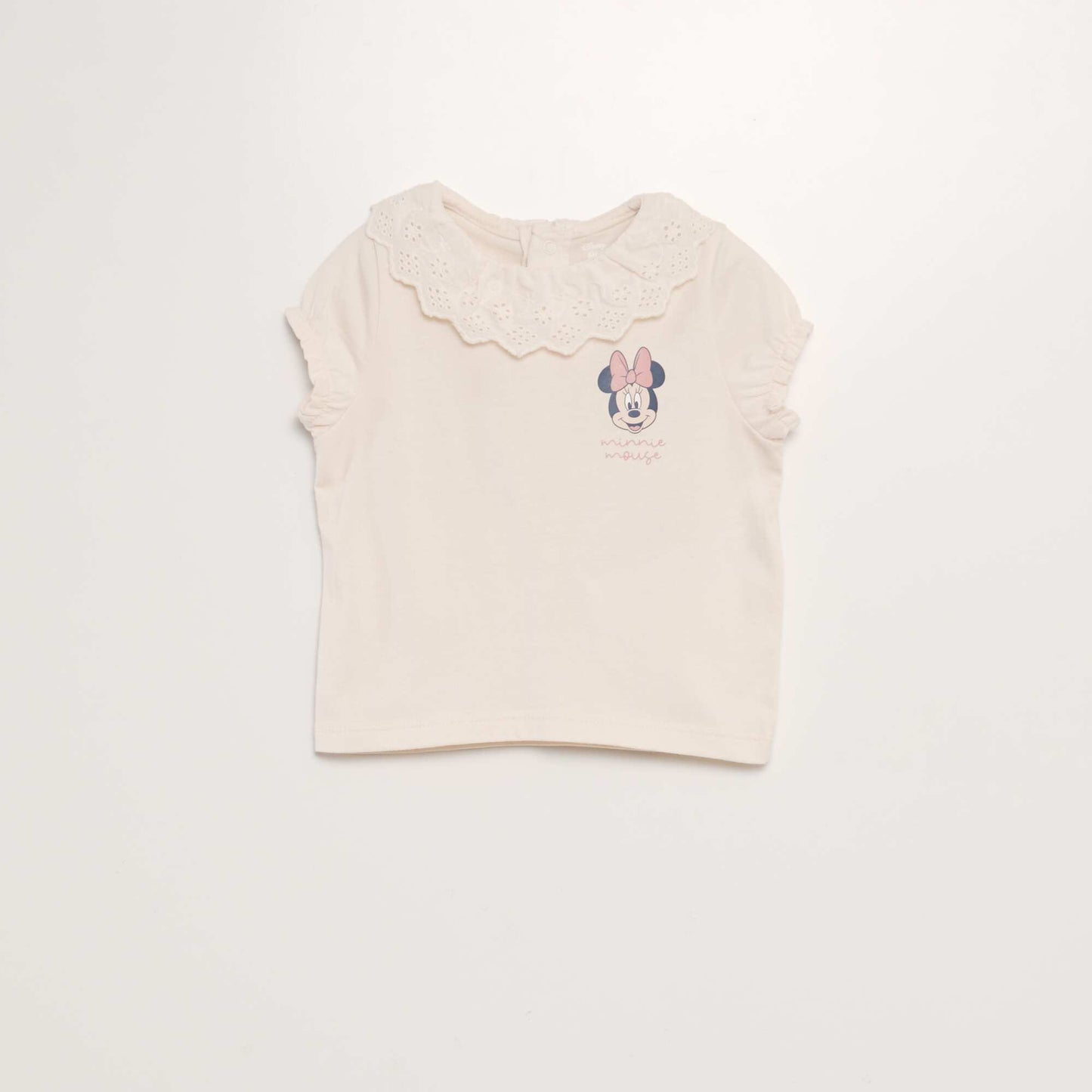 Disney T-shirt with Peter Pan collar PINK