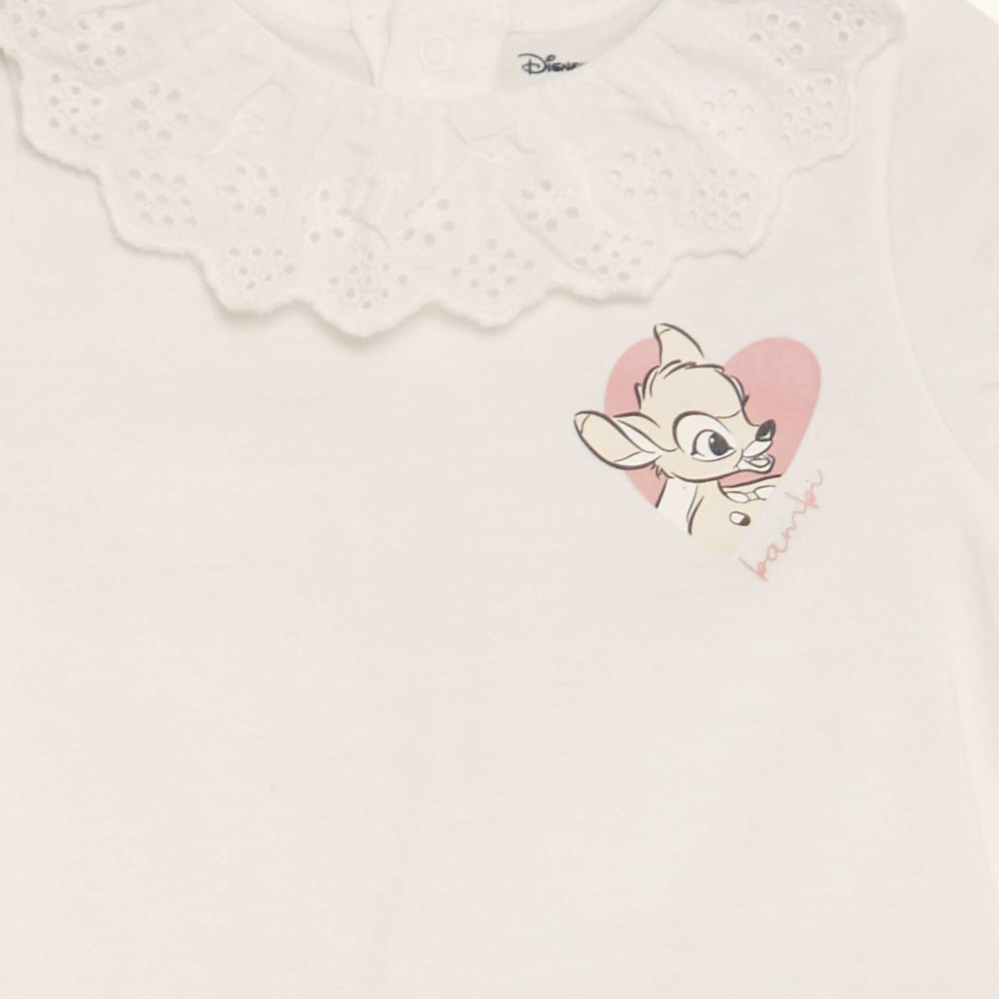 Disney T-shirt with Peter Pan collar WHITE