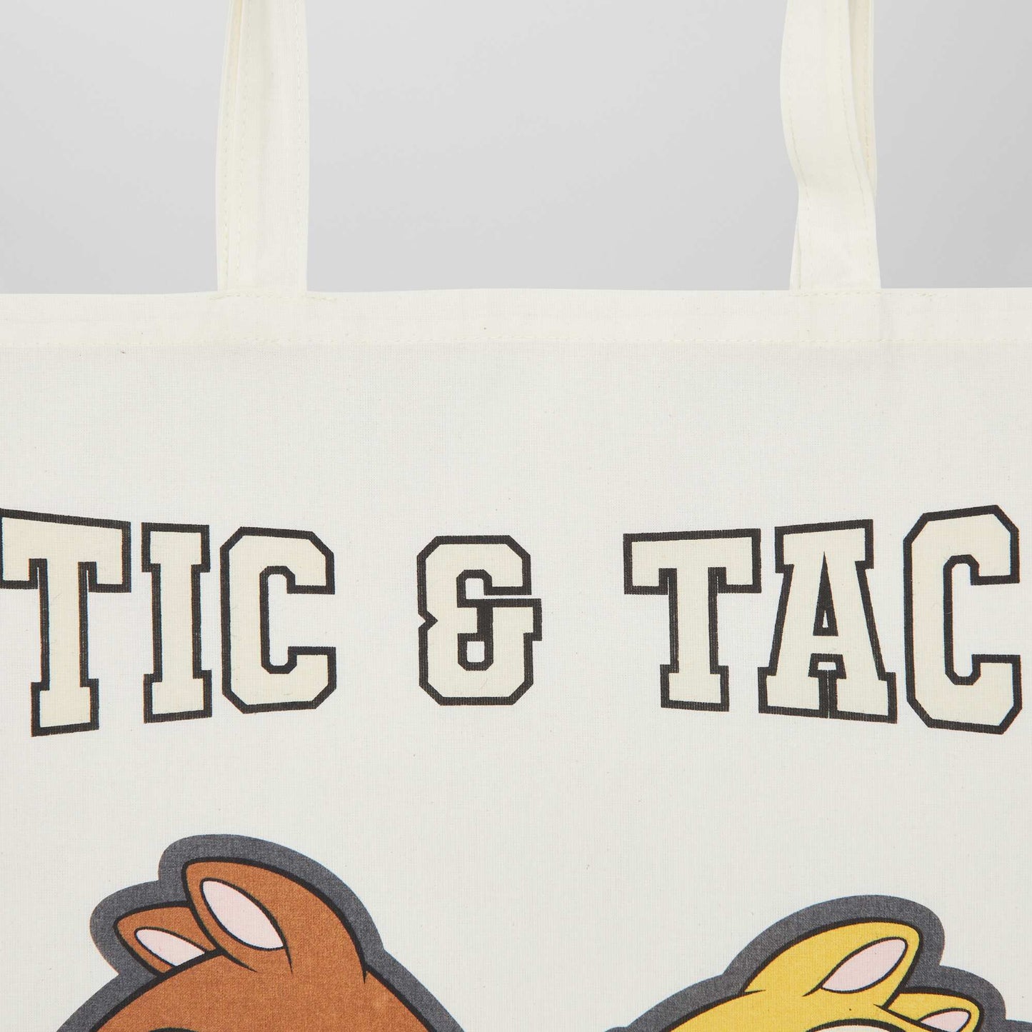 'Stitch' printed tote bag WHITE