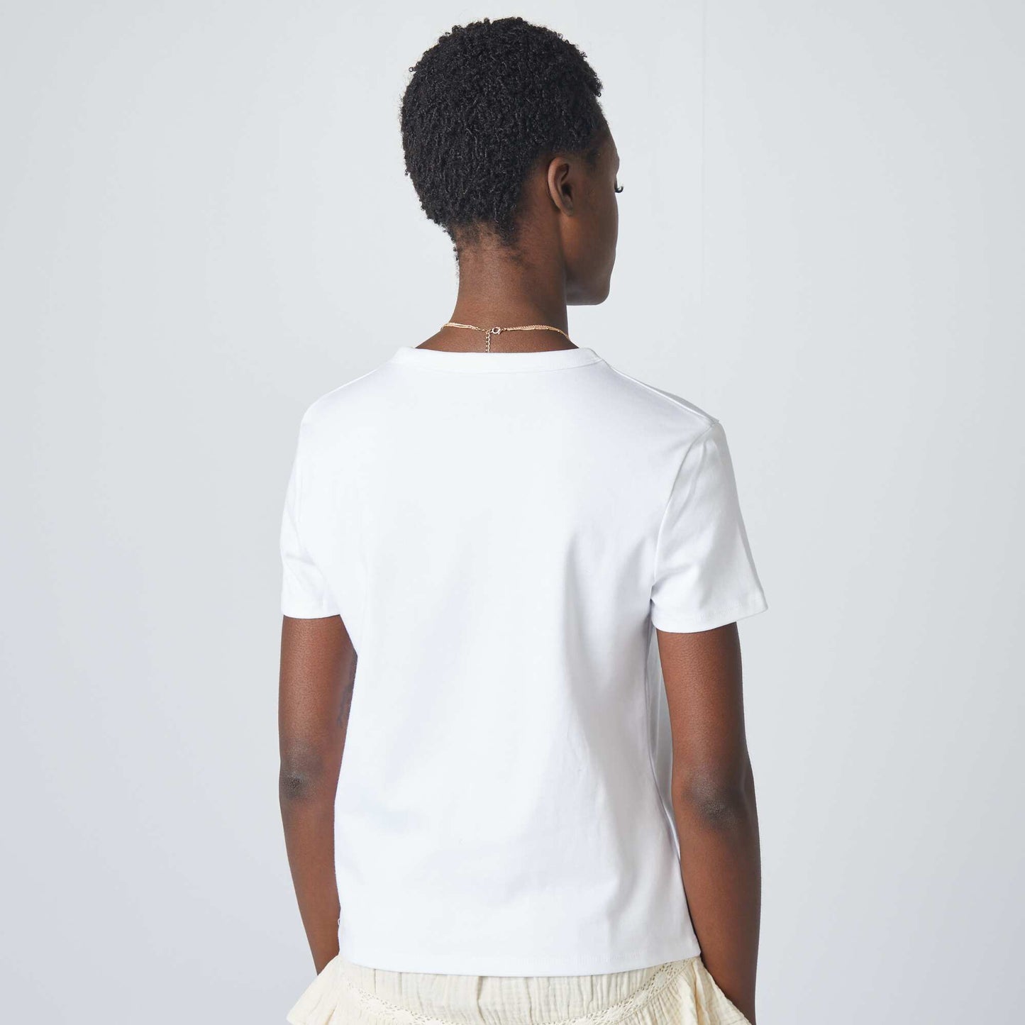 Thick cotton T-shirt white