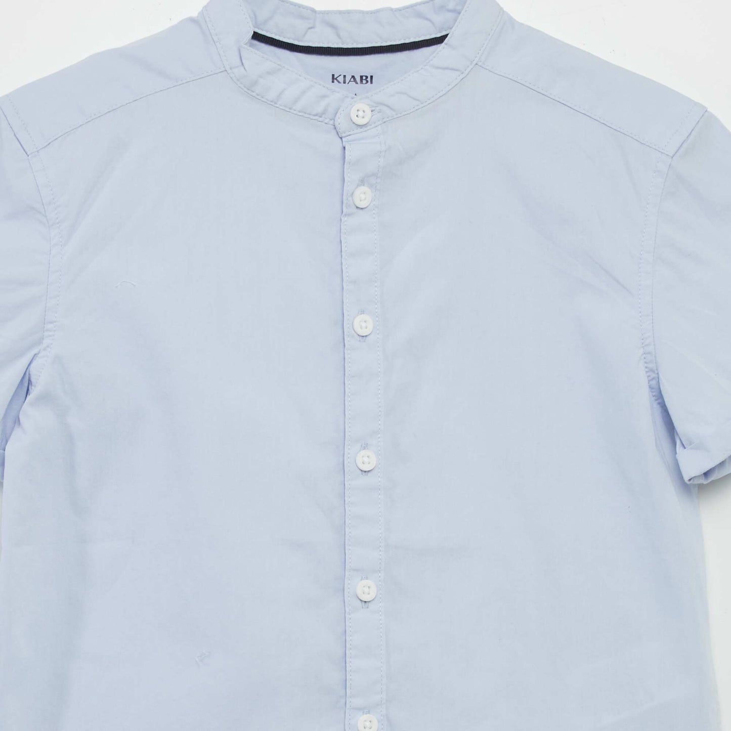 Shirt with mandarin collar BLUE