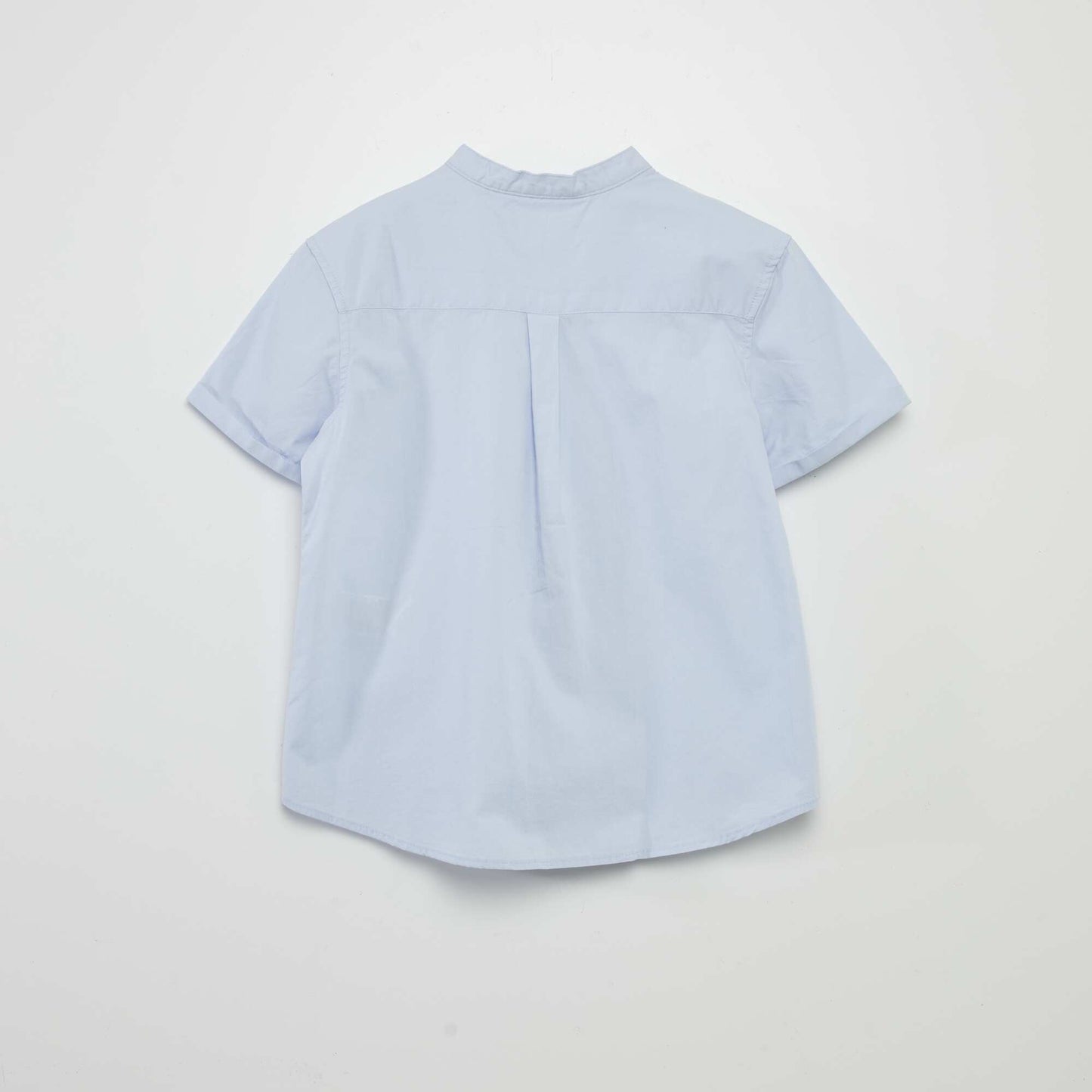 Shirt with mandarin collar BLUE