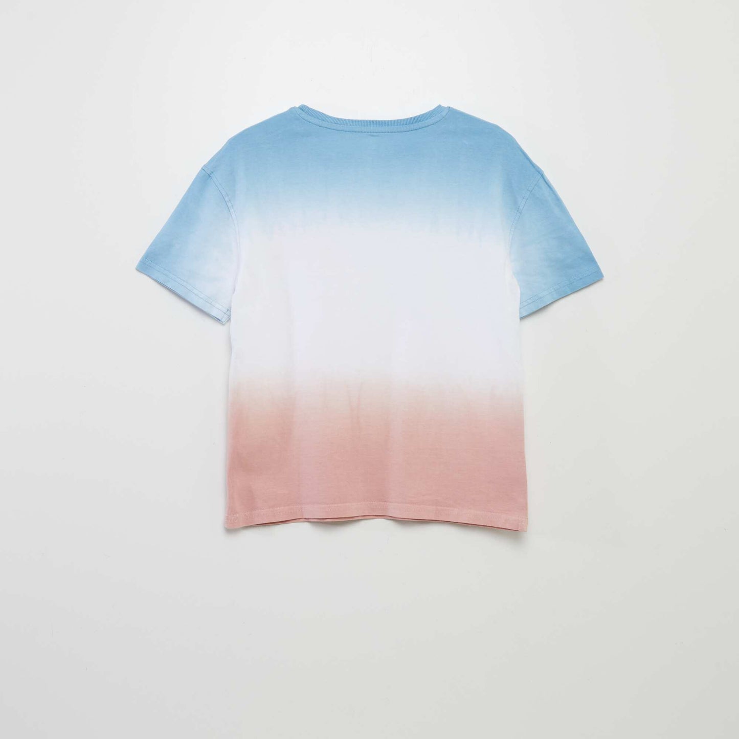 Tie-dye print short-sleeved T-shirt PINK